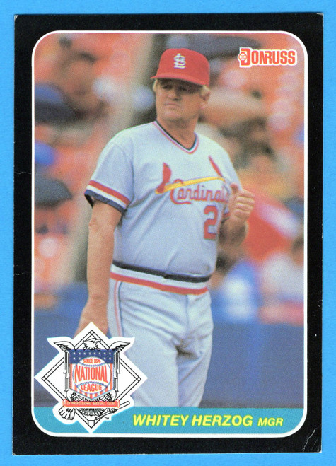 1987 Donruss All-Stars #20 Whitey Herzog (Oversized)