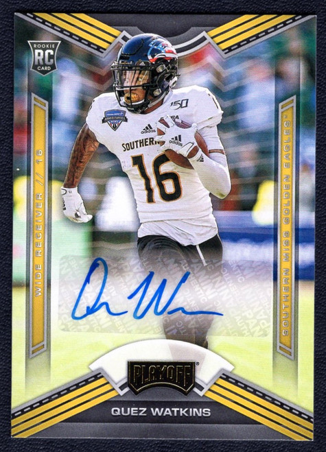 2020 Panini Chronicles Draft Picks #16 Quez Watkins Playoff Rookie Auto