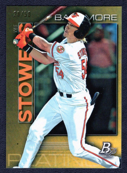 2020 Bowman Platinum #TOP-85 Kyle Stowers Gold Parallel 28/50