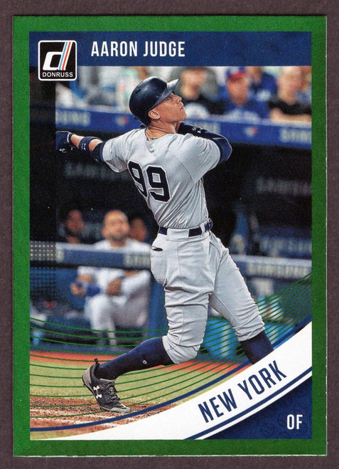 2018 Panini Donruss #148 Aaron Judge Green Holo