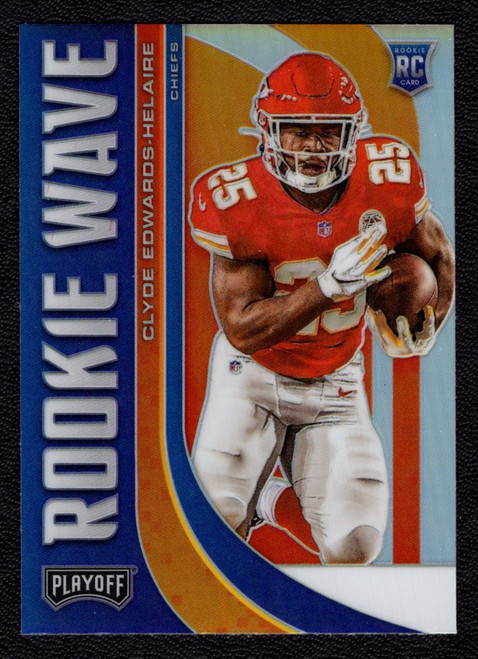 2020 Panini Playoff #RW-12 Clyde Edwards-Helaire Rookie Wave/RC Prizm