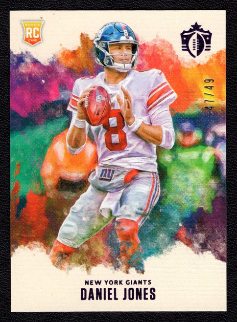 2019 Panini Chronicles Gridiron Kings #GK13 Daniel Jones Purple Parallel Rookie/RC 47/49