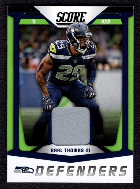 2018 Panini Score #27 Earl Thomas III Defenders Jersey Relic