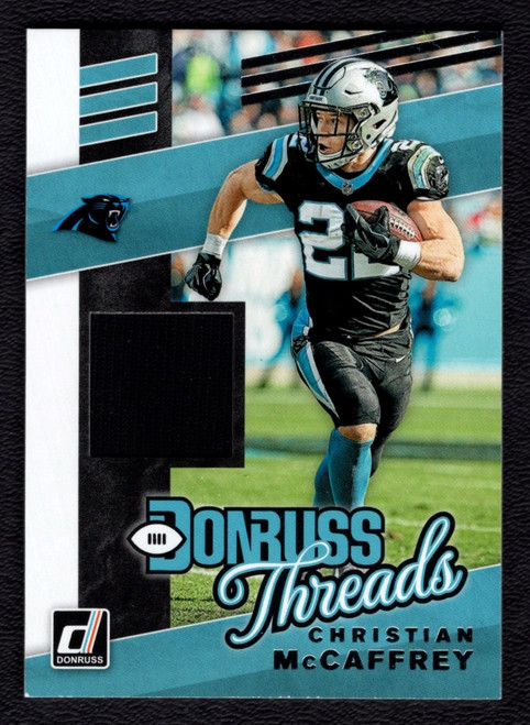 2019 Panini Donruss Threads #T-23 Christian McCaffrey Jersey Relic - The  Baseball Card King, Inc.