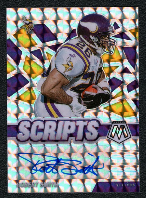 2021 Panini Mosaic #S-RS Robert Smith Scripts Silver Prizm Autograph