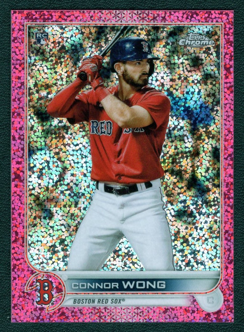 2022 Topps Chrome #39 Connor Wong Pink Speckle Refractor Rookie/RC 102/350