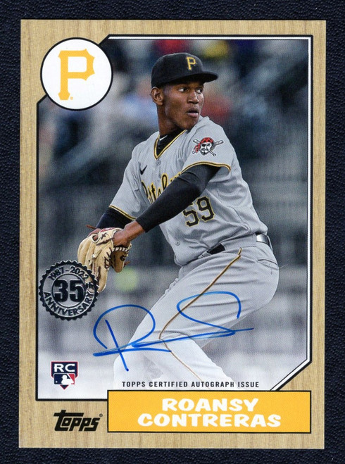 2022 Topps Series 2 #87BA-RCO Roansy Contreras 35th Anniversary Rookie Autograph