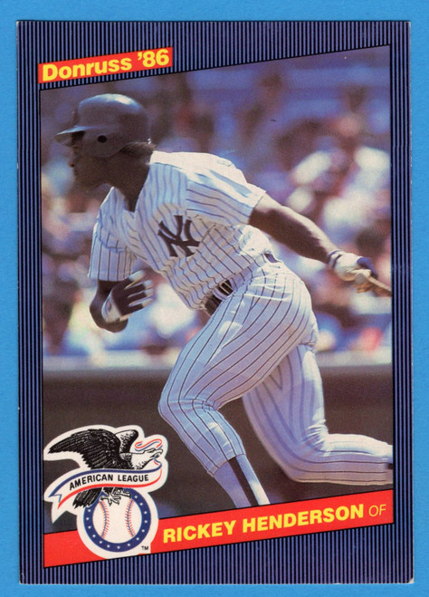 1986 Donruss All-Stars #10 Rickey Henderson (Oversized)