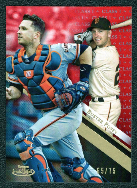 2019 Topps Gold Label #54 Buster Posey Class 1 Red Parallel 65/75