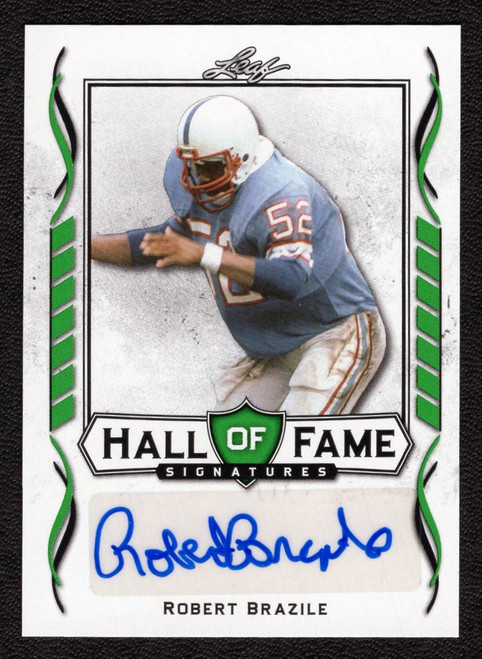 2021 Leaf #HOF-RBI Robert Brazile Hall Of Fame Signatures Autograph