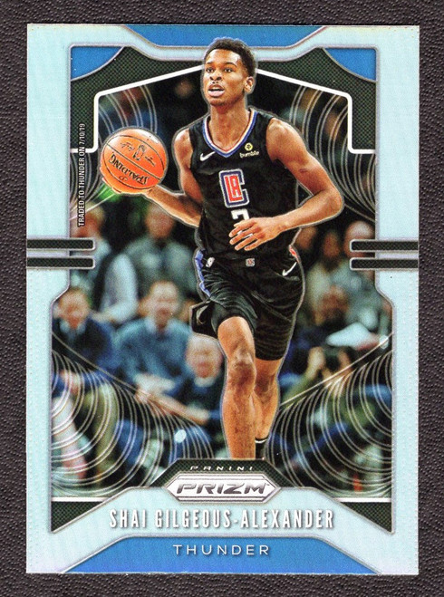 2019/20 Panini Prizm #122 Shai Gilgeous-Alexander Silver Prizm