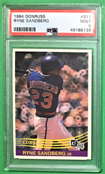 1984 Fleer #504 Ryne Sandberg PSA 9 - The Baseball Card King, Inc.