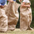 Potato Sack Races with Burlap Bags