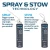 Black Foam Straw Storage - Spray & Stow Technology