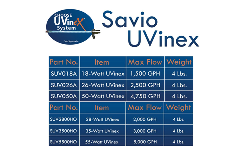 Compare Savio UVInex Systems