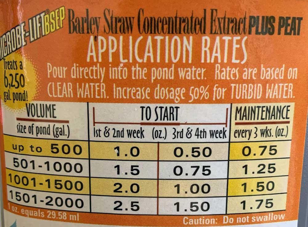 Barley Straw Concentrated Extract Plus Peat Features all the Benefits of Concentrated Barley Straw Extract PLUS Added Liquid Peat to Help Maintain an Ideal pH in Alkaline Ponds!