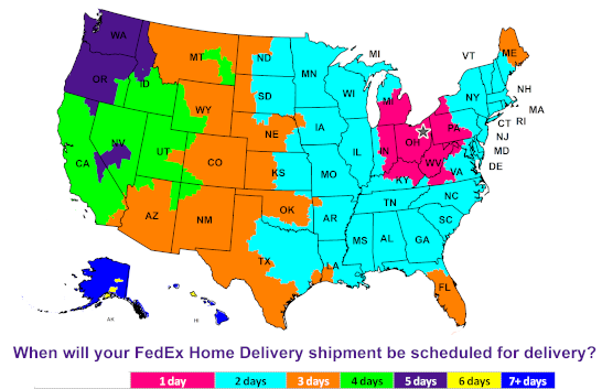 FedEx Transit Map