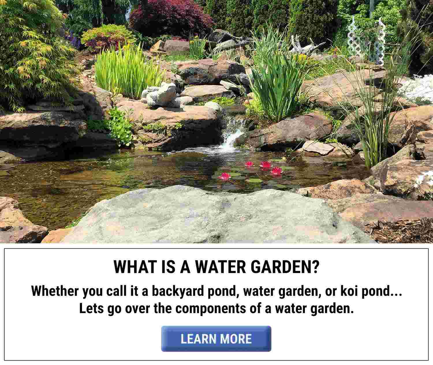 Pond Equipment - Water Gardens - Waterfalls Garden
