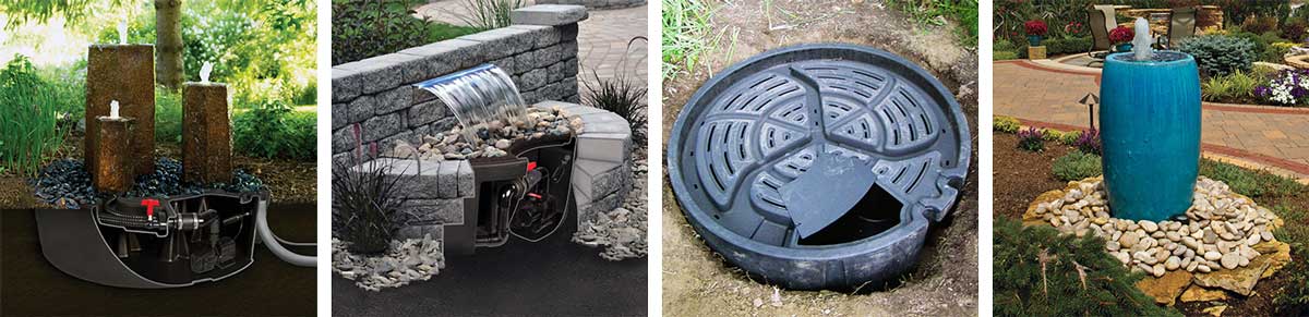 Pondless Water Features with a Basin