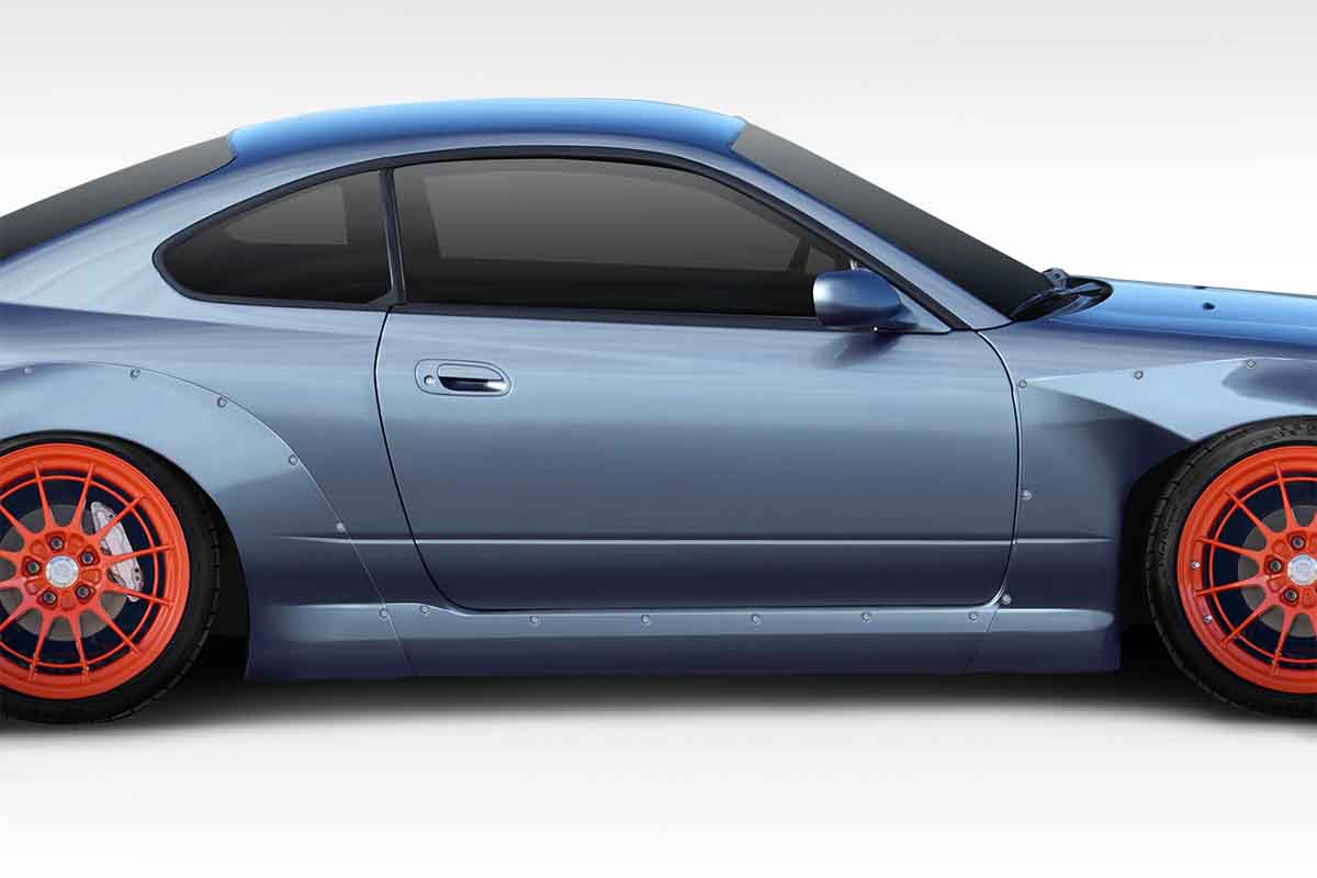 1999-2002 Nissan Silvia S15 Duraflex TKO RBS Wide Body Side Skirts Rocker Panels - 2 Piece