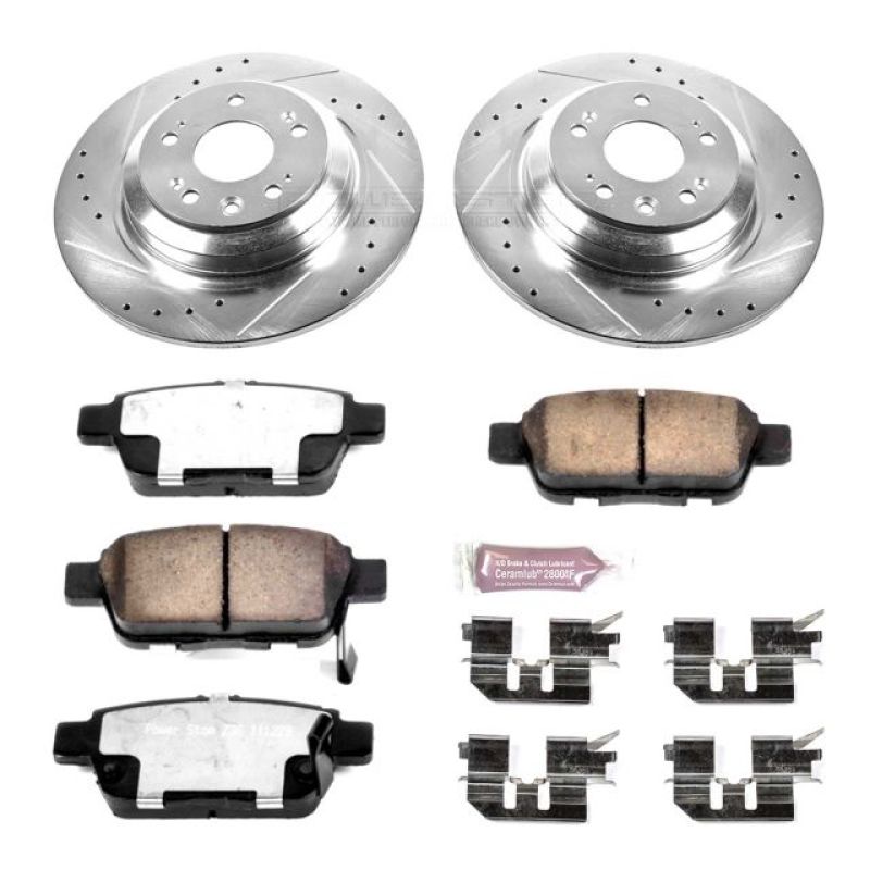 Power Stop 09-14 Acura TL Rear Z36 Truck & Tow Brake Kit - K5854-36