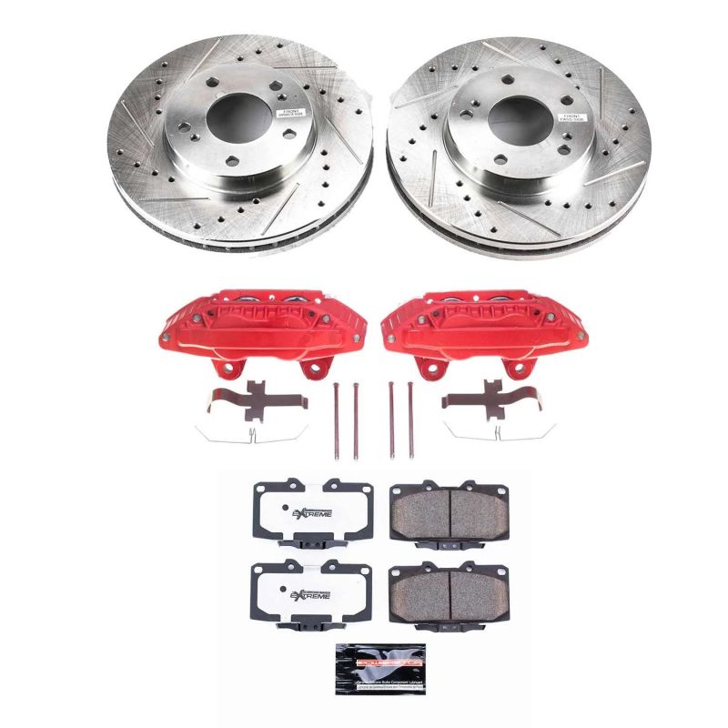 Power Stop 89-92 Nissan 300ZX Front Z26 Street Warrior Brake Kit w/Calipers - KC3100-26