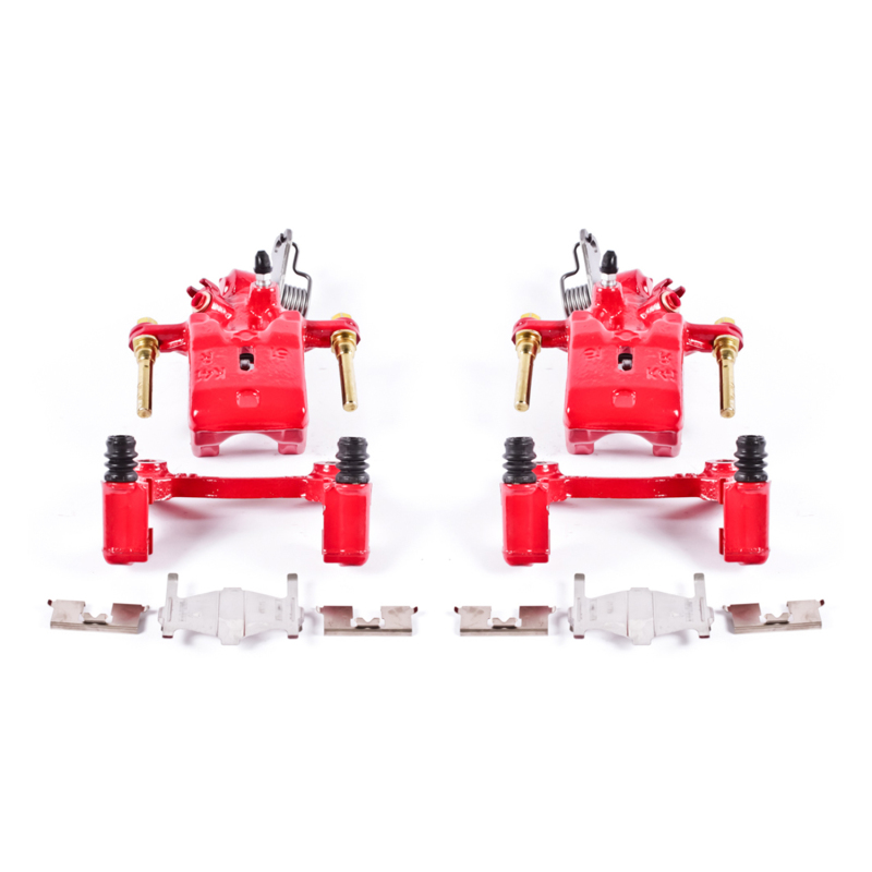 Power Stop 96-01 Infiniti I30 Rear Red Calipers w/Brackets - Pair - S2000