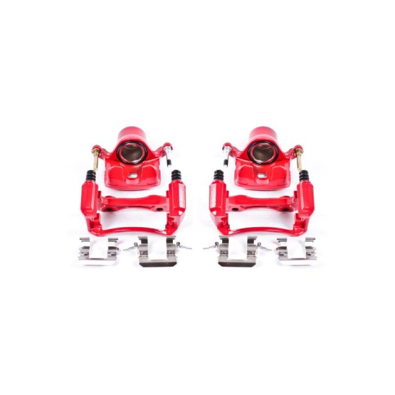 Power Stop 00-01 Infiniti I30 Front Red Calipers w/Brackets - Pair - S2604
