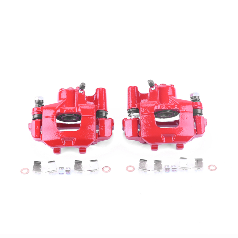 Power Stop 00-01 Lexus ES300 Rear Red Calipers w/Brackets - Pair - S2610