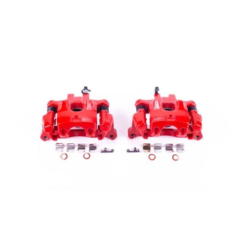 Power Stop 2000 Toyota Camry Rear Red Calipers w/Brackets - Pair - S2620