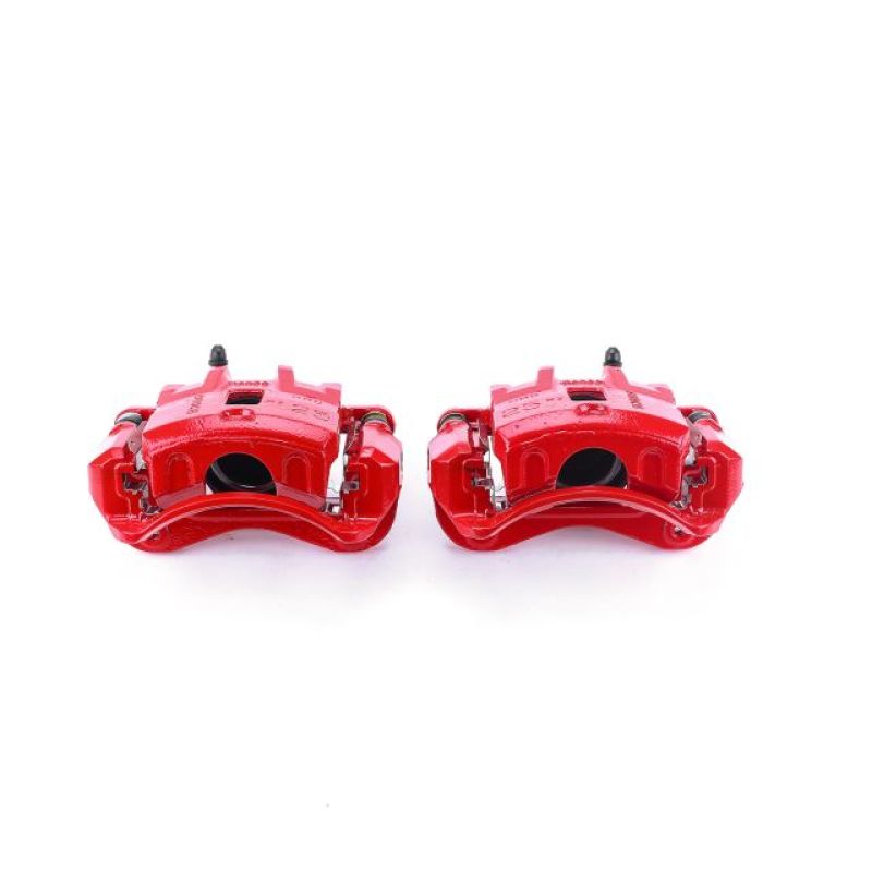 Power Stop 99-04 Hyundai Sonata Front Red Calipers w/Brackets - Pair - S2648