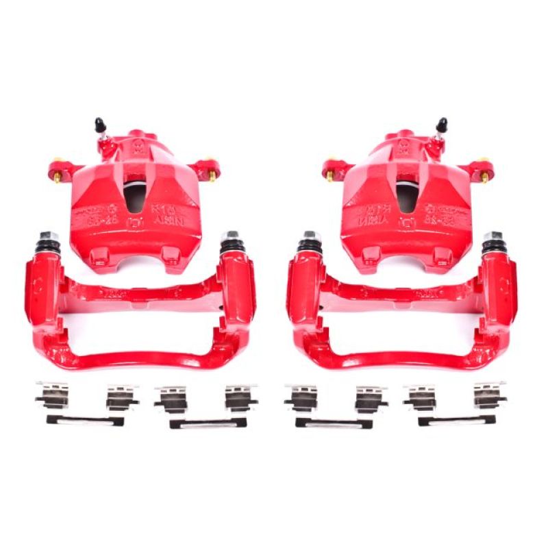 Power Stop 05-07 Toyota Avalon Front Red Calipers w/Brackets - Pair - S2714