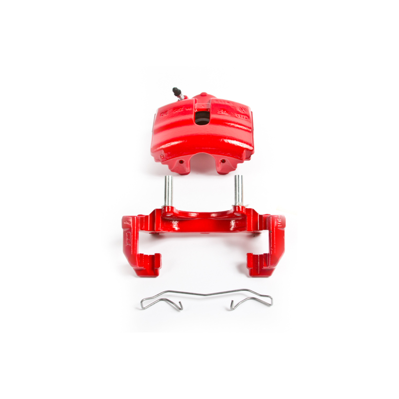 Power Stop 10-12 Audi A3 Front Red Calipers w/Brackets - Pair - S2974