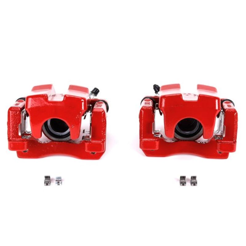 Power Stop 07-12 Lexus ES350 Rear Red Calipers w/Brackets - Pair - S3130