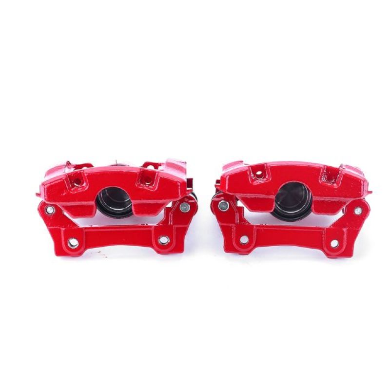 Power Stop 07-11 Lexus GS350 Rear Red Calipers w/Brackets - Pair - S3312