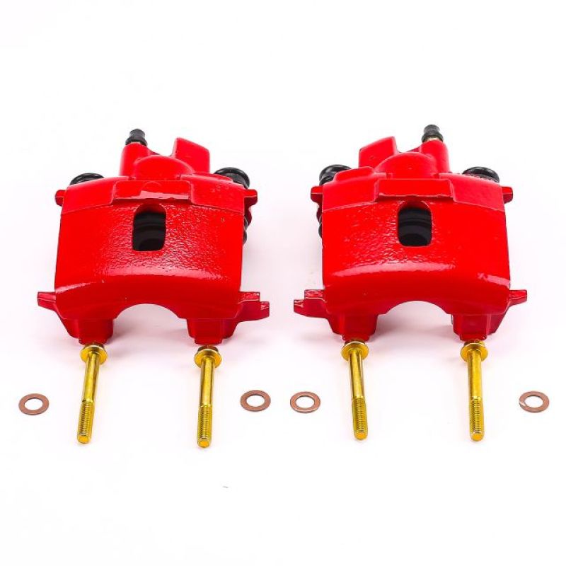 Power Stop 99-04 Chrysler 300M Rear Red Calipers w/o Brackets - Pair - S4372