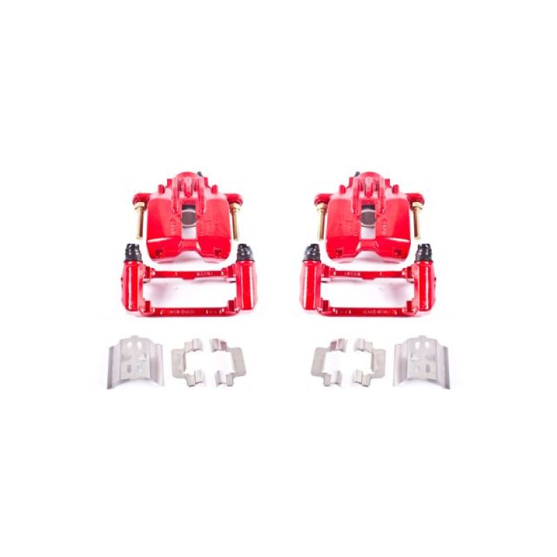 Power Stop 04-05 Cadillac XLR Rear Red Calipers w/Brackets - Pair - S4698