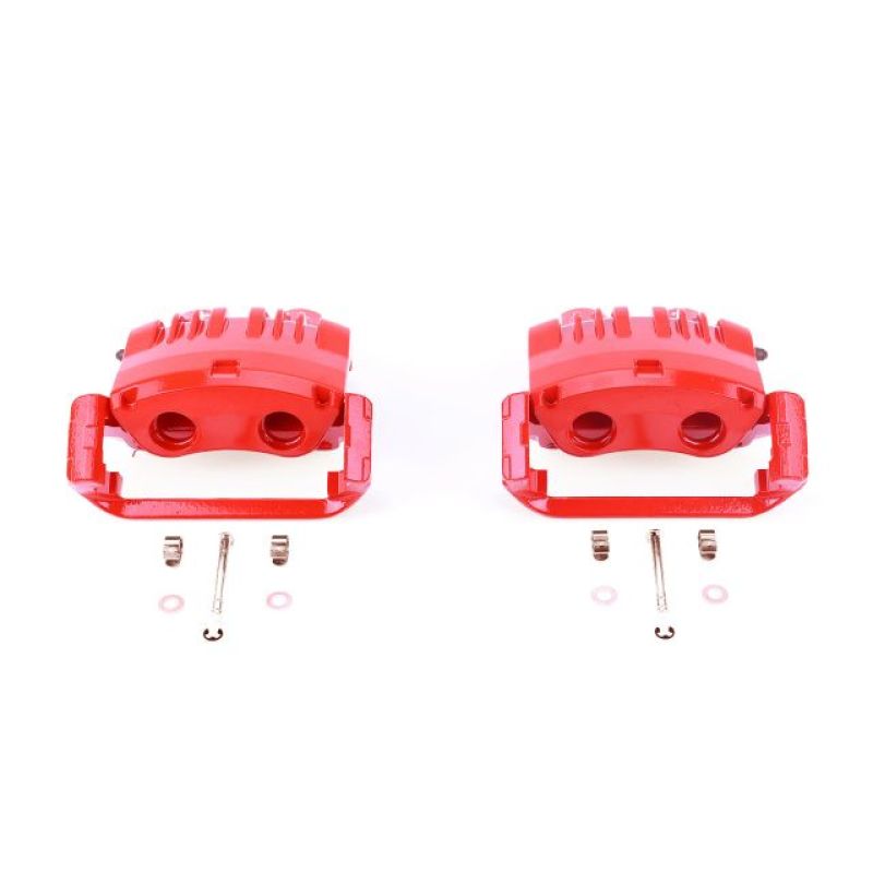 Power Stop 99-01 Ford Mustang Front Red Calipers w/Brackets - Pair - S4766C