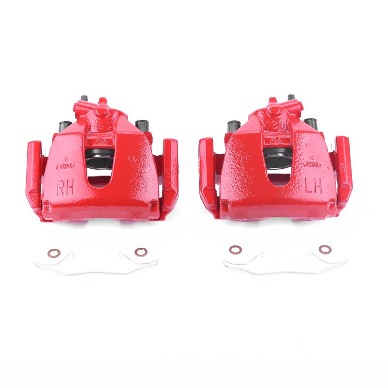 Power Stop 05-07 Ford Focus Front Red Calipers w/Brackets - Pair - S4948