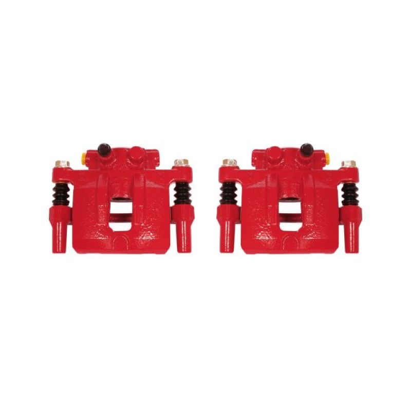 Power Stop 11-14 Chrysler 200 Rear Red Calipers w/Brackets - Pair - S5038