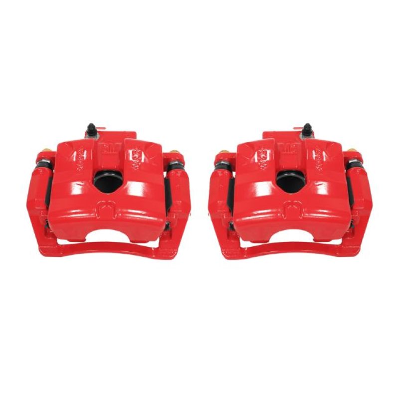 Power Stop 10-11 Cadillac SRX Rear Red Calipers w/Brackets - Pair - S5118A