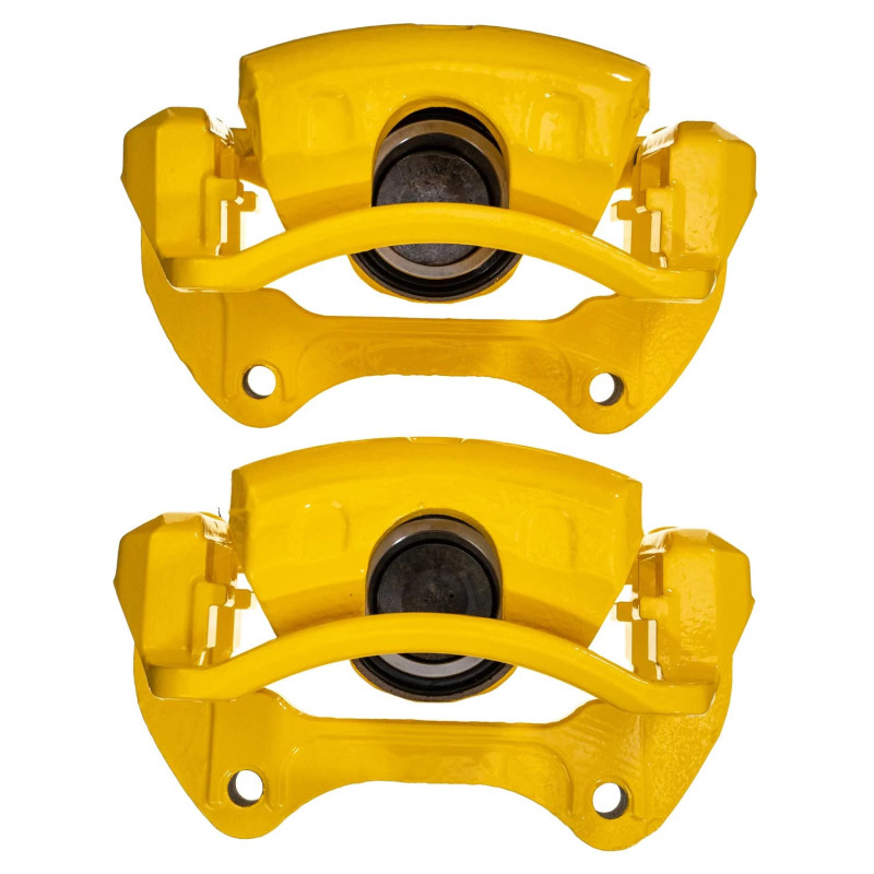 Power Stop 2011 Saab 9-5 Front Yellow Caliper w/Bracket (Pair) - S5274YLW