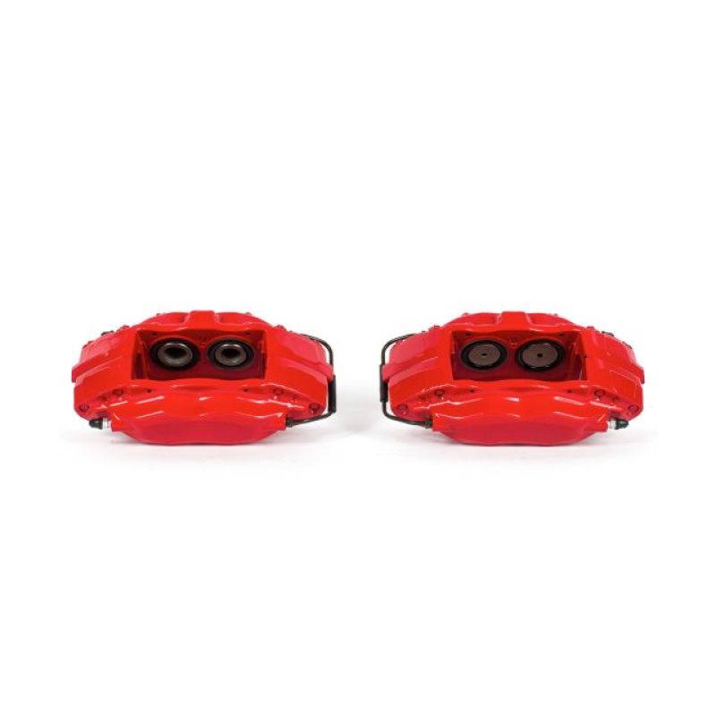 Power Stop 10-15 Chevrolet Camaro Front Red Calipers w/o Brackets - Pair - S5284