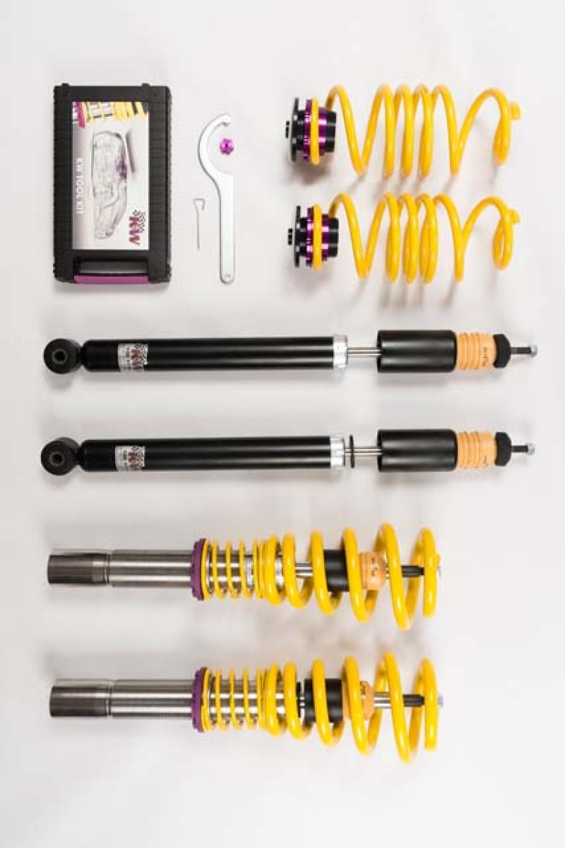 KW Coilover Kit V1 Audi A4 S4 (8K/B8) w/o electronic dampening controlSedan FWD + Quattro - 10210075