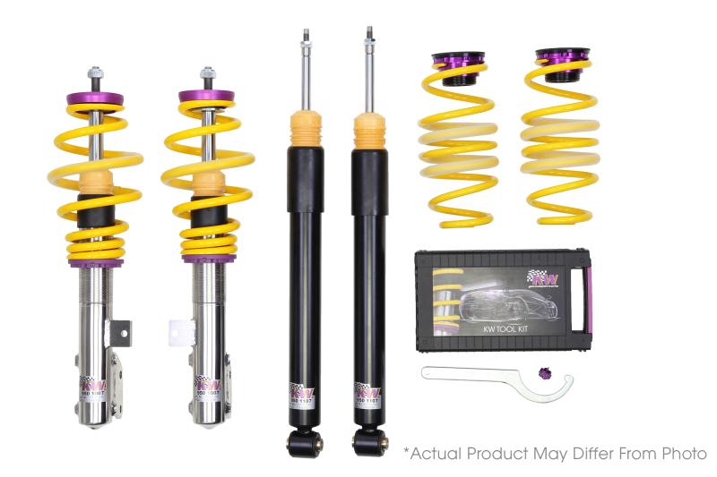KW Coilover Kit V2 Volkswagen Golf VIII R w/o Electronic Dampers - 152800CW