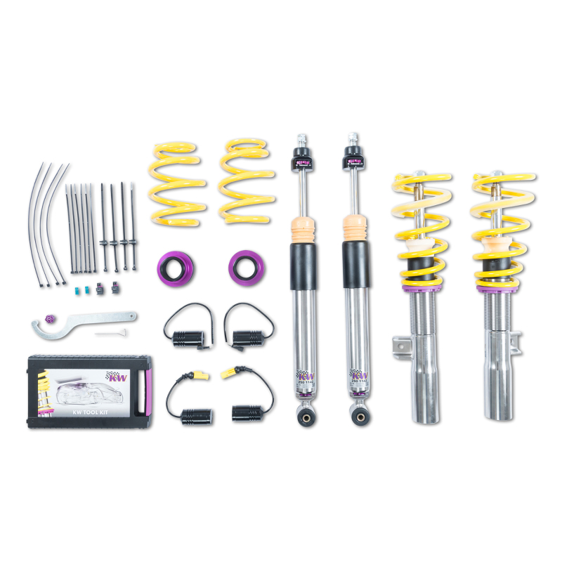 KW Coilover Kit V3 2020+ Mercedes CLA 35/CLA 45 Coupe 4WD w/ Electronic Dampers - 3522500S