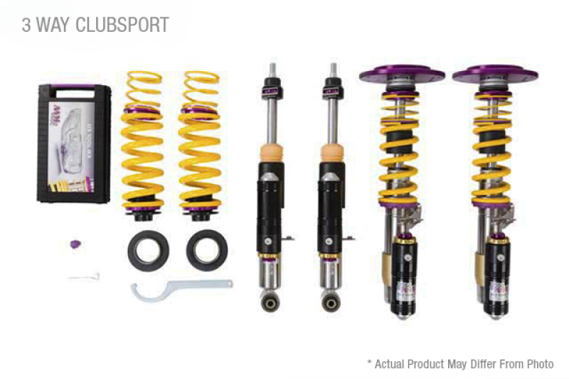 KW Porsche 911 GT2RS 991.2 With OE NoseLift Clubsport Coilover Kit 3-Way - 39771280