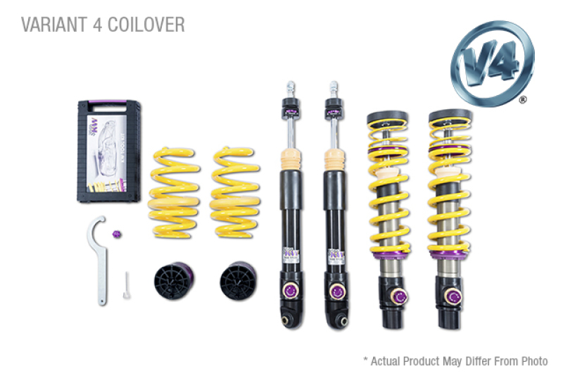 KW Coilover Kit V4 14-16 Porsche 911 (991) Turbo /Turbo S/ Coupe / Cabrio - 3A771074