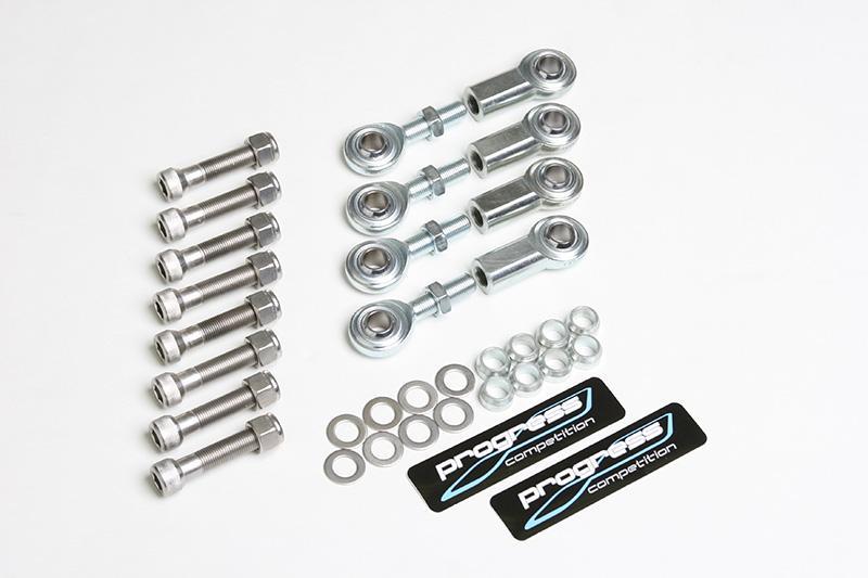Progress Tech 97-13 Chevrolet Corvette (C5/C6) 3-Piece End Link Kit (Pair) - Front & Rear - 67.50.0480