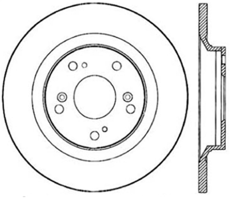 StopTech Power Slot 00-09 Honda S2000 CRYO Rear Right Slotted Rotor - 126.40050CSR